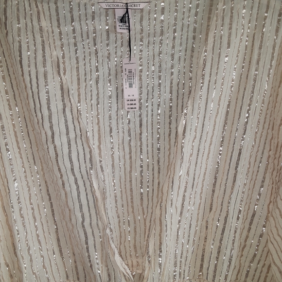 Victoria's Secret Shine Stripe Plunge Romper - Picture 6 of 9